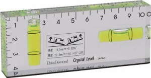 エビスダイヤモンド 磁石付クリスタルレベル【ED-10CLSM】(測量用品・水平器)