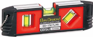 エビスダイヤモンド Ｇ−トレンディーレベル レッド【ED-15GTLMR】(測量用品・水平器)