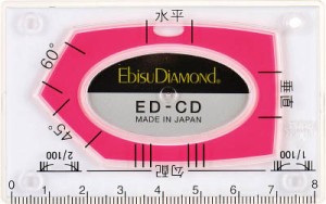 エビスダイヤモンド カードレベル・レッド【ED-CDR】(測量用品・水平器)