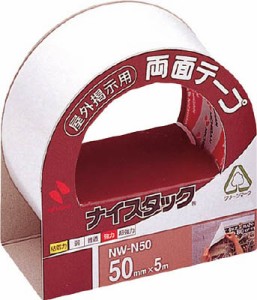 ニチバン 両面テープナイスタック屋外掲示用ＮＷ−Ｎ50ｘ5【NW-N50】(テープ用品・一般用両面テープ)