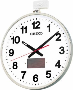 ＳＥＩＫＯ ソーラー屋外用大型電波掛時計 527×450×78 金属枠【SF211S】(ＯＡ・事務用品・掛時計)(代引不可)【送料無料】