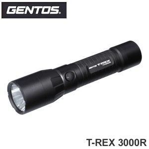 GENTOS 3000ルーメン 充電式高出力小型LEDハンディライト 小型 USB充電式 懐中電灯 フラッシュライト 耐水 防水 充電式 T-REX 3000R ジェ