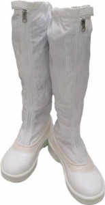 ゴールドウイン 静電安全靴ファスナー付ロングブーツ ホワイト 26.5cm PA9850W26.5【送料無料】