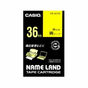 カシオ計算機 ネームランド用テープカートリッジ XR-36YW【送料無料】