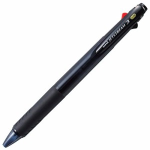 三菱鉛筆 多色ボールペン ジェットストリーム?透明ブラック 0.38mm 3色
