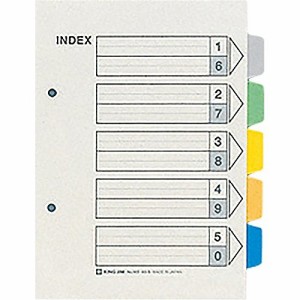 キング カラーインデックス A5タテ 10クミ 903