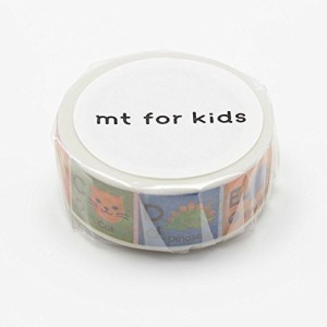 カモ井加工紙 マスキングテープ KIDSアルファベットA-M MT01KID013