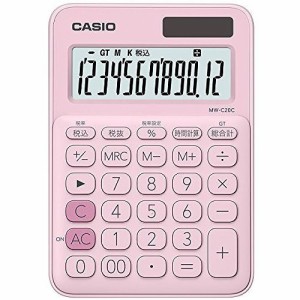 カシオ カシオ カラフル電卓 MW-C20C-PK-N