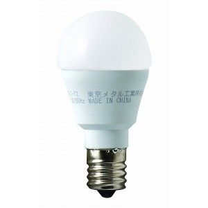 東京メタル 電球 小型LED 口金E17 電球色 3000K 40W 屋内用 LDA4LK40WE17-T2(代引不可)