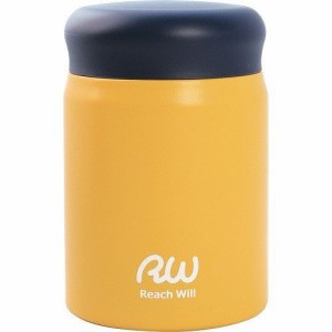 Reach Will 魔法瓶 スープジャー 真空フードポット ステンレス製 320ml イエロー(代引不可)