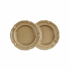 フリート プレート 18cm ダブル ファムプレート Fam Plate 皿 食器 洋食器 陶器 日本製 ゴールドベージュ FAM-PW-GB(代引不可)