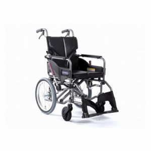 カワムラサイクル モダンAstyle 背折れ介助用 KMD-A16-42-H エコブラック(No.88) 座幅42-前座45cm 車いす 車椅子 車イス キャリー 車 移