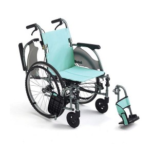 ミキ 車いす 車椅子 カルティマ 多機能・自走型車いす 車椅子 CRT-7 A-14グリーン(代引不可)【送料無料】