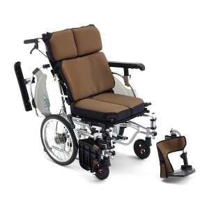 ミキ 車いす 車椅子 エアフィッツ・プレミアム AFP-16 キャメル(代引不可)【送料無料】