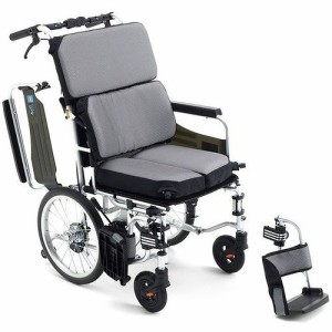 ミキ 車いす 車椅子 エアフィッツ・スタンダード AFS-16 シルバー(代引不可)【送料無料】