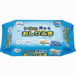 カミ商事 エルモアいちばんトイレに流せるおしりふき ケース(代引不可)【送料無料】