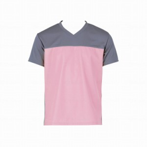 フットマーク 入浴介護Tシャツ ピンク M 674056_120_M(代引不可)