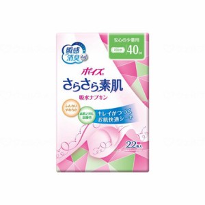 日本製紙クレシア Tポイズさらさら素肌吸水ナプキン(ギャザーあり) 袋 安心少量用22枚ギャザー 88264(代引不可)