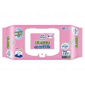 大王製紙 T 流せるおしりふき72枚 ケース せっけんの香り 733594(代引不可)【送料無料】