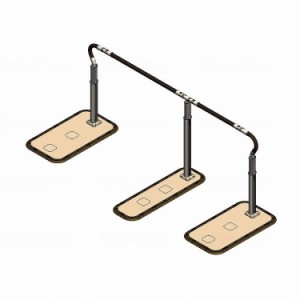 パナソニックエイジフリー 歩行サポート手すり スムーディ伸縮/両手すり/ロング3460タイプ 両手すり ロング3460タイプ XPN L80620 470667