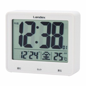 LANDEX LEDデジタル電波時計 タッチライトマスター YT5253WH【送料無料】