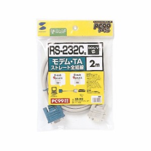 サンワサプライ RS-232Cケーブル(モデム・TA用・2m) KR-M2(代引不可)