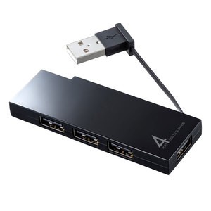 サンワサプライ USB-2H416BK USB2.0ハブ 4ポート・ブラック