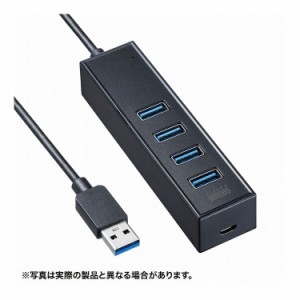 磁石付USB3.2Gen1 4ポートハブ USB-3H405BKN(代引不可)【送料無料】