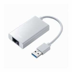 USB3.2-LAN変換アダプタ USBハブポート付・ホワイト USB-CVLAN3WN(代引不可)【送料無料】