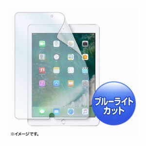 Apple 9.7インチiPad 2017用ブルーライトカット液晶保護指紋防止光沢フィルム LCD-IPAD8BC(代引不可)