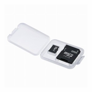 サンワサプライ メモリーカードクリアケース microSDカード用・6個セット FC-MMC10MICN(代引不可)