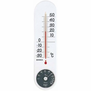 EMPEX (エンペックス) 温・湿度計 くらしのメモリー温・湿度計 壁掛用 TG-6621 ホワイト