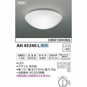 コイズミ LED内玄関シーリングライト AH45340L 【設置工事不可】【送料無料】