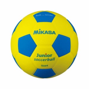 ミカサ(MIKASA) スマイルサッカーボール 4号球 イエロー×ブルー SF4JYBL