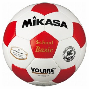 ミカサ(MIKASA) サッカーボール 検定球5号 ホワイト×レッド SVC502SBC 【カラー】ホワイト×レッド