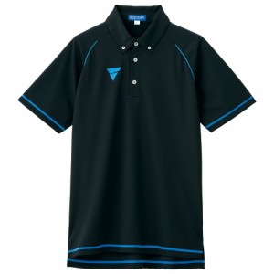VICTAS 卓球ポロシャツ V-PP215 男女兼用 033463 【カラー】ブラック 卓球