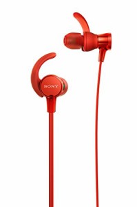 ソニー イヤホン 重低音モデル MDR-XB510AS : 防水/スポーツ向け リモコン・マイク付き レッド MDR-XB510AS R