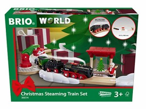 BRIO (ブリオ) クリスマススチームトレインセット 36014 [全26ピース] (電動車両 電車 おもちゃ 木製 レール) 3歳~