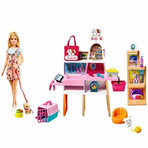 バービー(Barbie) ペットショップ トリミングも! 着せ替え人形ドール、アクセサリーセット3歳~ GRG90