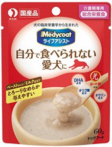 メディコート ライフアシスト ペーストタイプ ミルク仕立て介護食/総合栄養食/国産 60g×6個 (まとめ買い)