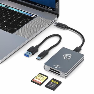 CFexpressタイプA SD カードリーダー USB C、デュアルスロットUSB 3.2 10Gbps CFexpress タイプAカードリ
