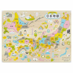 デビカ トレーニングパズル イクモク 木製知育パズル 日本地図 113012