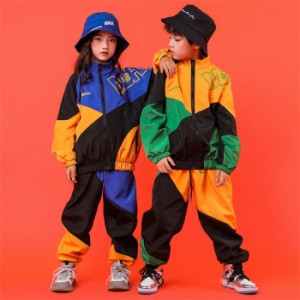 ダンスウェア 女の子 男の子ヒップホップ ダンス服 子供服 セットアップ トップス パンツ ジャズダンス ダンス着 ステージ