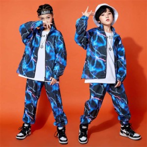 【短納期】ダンス 衣装 キッズ ヒップホップ ダンス服 セットアップ hiphop jazz トップス パンツ子供服  キッズダンス 衣装 女の子 男の