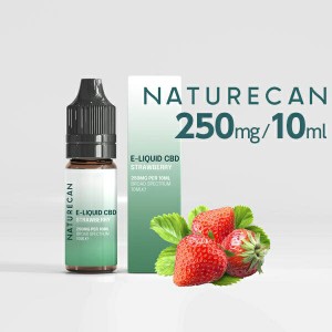 ネイチャーカン CBDリキッド NATURECAN - ストロベリー 10mlボトル - CBD 250mg 送料無料/ブロードスペクトラムCBD THCフリー ニコチン0%