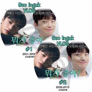 K-POP DVD Seo In Guk VLOG 2枚set EP01-EP10 日本語字幕あり Seo InGuk SeoInGuk ソイングク KPOP DVD