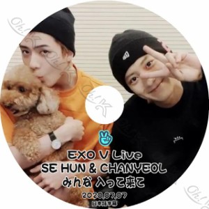 K-POP DVD EXO V App みんな 入って来て -2020.07.07- 日本語字幕あり EXO エクソ CHANYEOL チャニョル SEHUN セフン 韓国番組EXO KPOP D