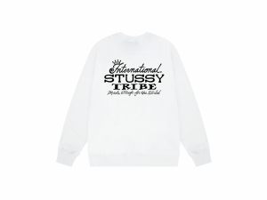 Stussyステューシー全球部落冠字母O丸首衛衣