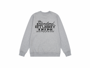 Stussyステューシー全球部落冠字母O丸首衛衣