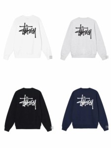  Stussy バックプリント クルーネック スウェットシャツ